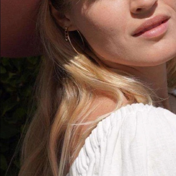 Gold Filled Dangle 3 Link Post Earrings - Picture 3 of 8